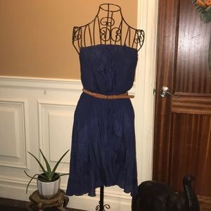 🔹Blue Strapless Dress🔹